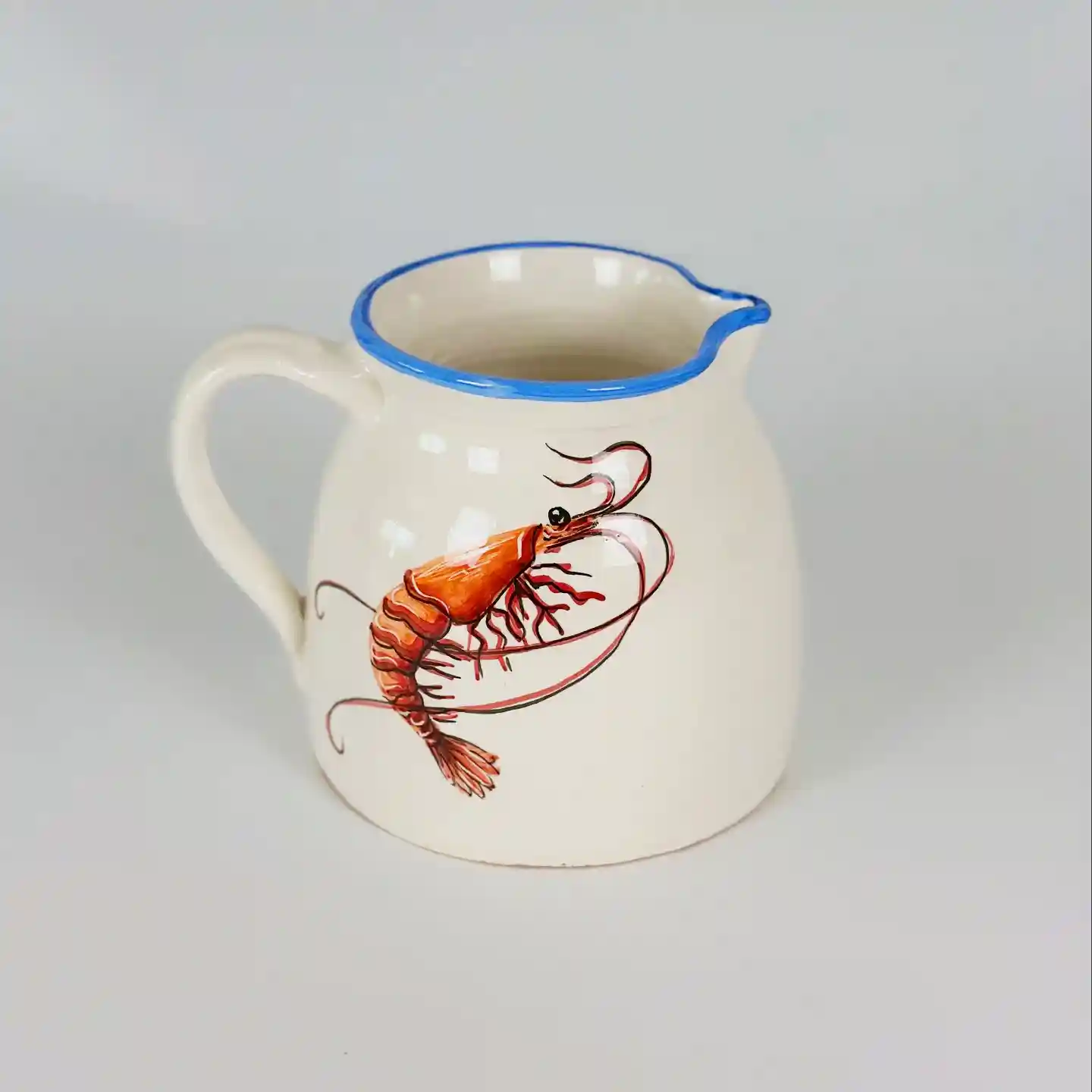 Jarra Boca Estrecha de la serie Gamba, pintada a mano
