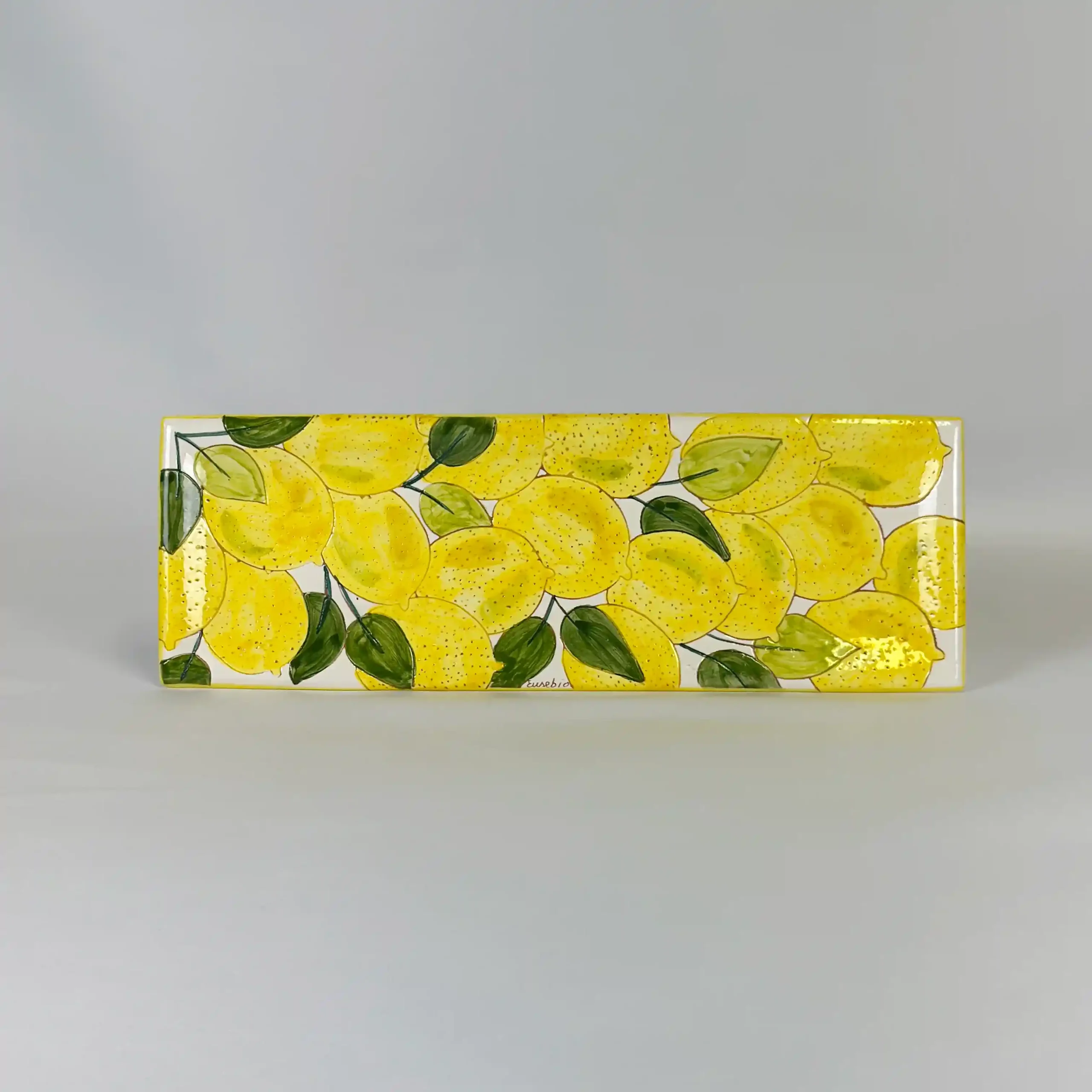 Plana de la serie Limones, pintada a mano