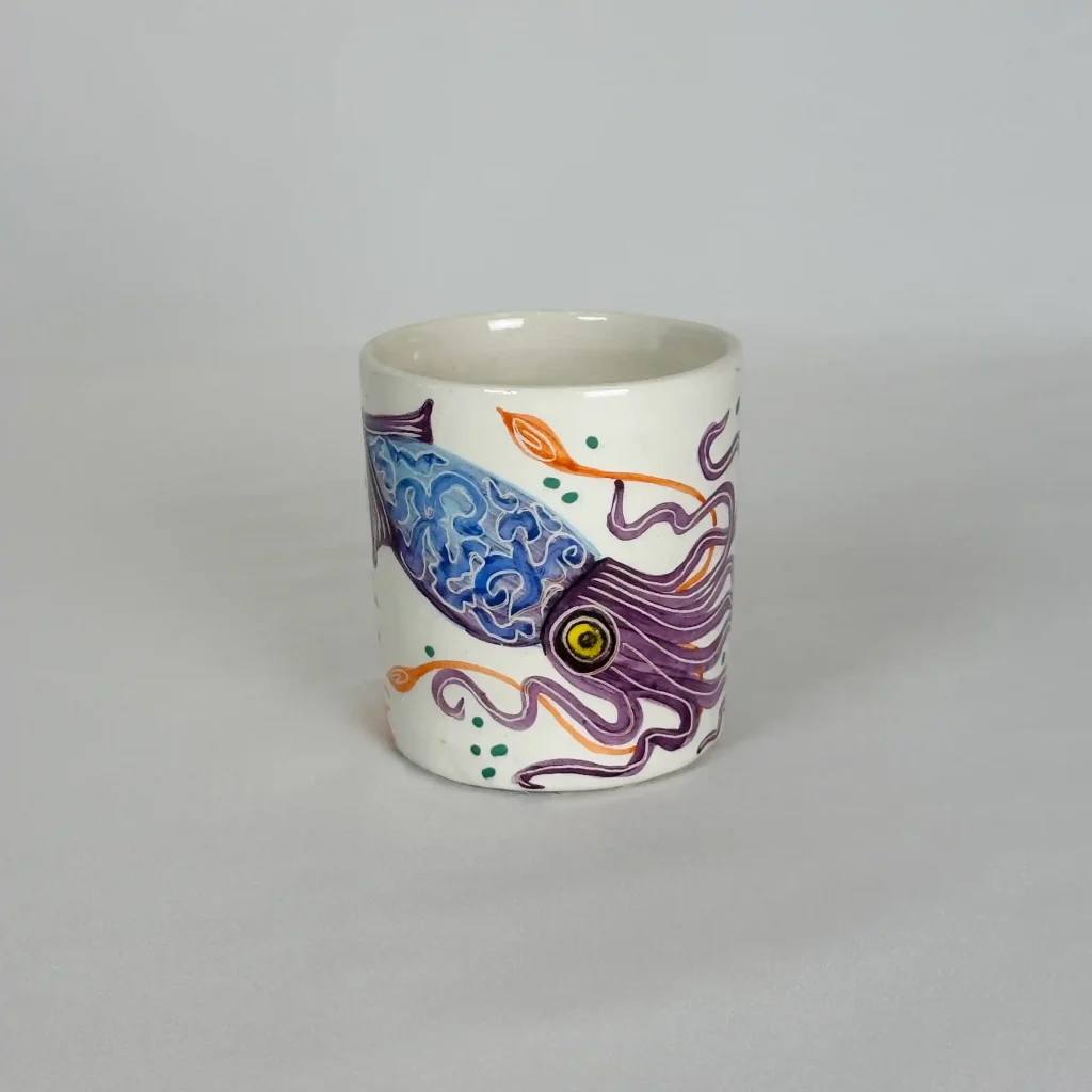 Vaso de la serie Calamar